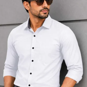 Premium White Office Shirt for Men